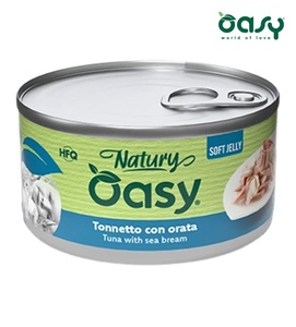 Oasy Natury Tuna with Sea Bream Soft in Jelly Cat Wet Food 150 gm