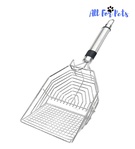 All For Pets Stainless Steel Cat Litter Scoop