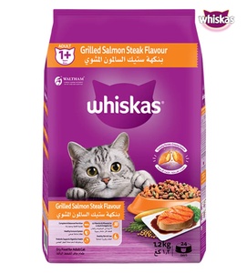 Whiskas Grilled Salmon Steak Cat Dry Food 1.2 kg