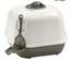 MPS2 Corner Grey and White Cat Litter Box