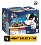 Felix As Good As It Looks Meat Selection in Jelly Cat Wet Food 85 gm x 12 pcs