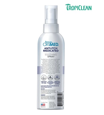 TropiClean OxyMed Medicated Anti-itch Spray Cats and Dogs 236 ml