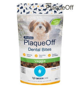 ProDen PlaqueOff Veggie Flavour Dental Bites for Small Dogs 60 gm