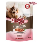 Miglior Gatto Salmon Chunks Sterilized Cat Wet Food 85 gm
