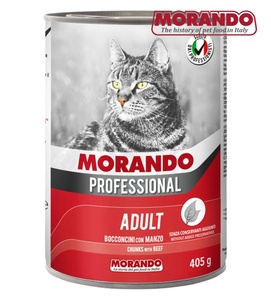 Morando Professional Beef Chunks Cat Wet Food 405 gm