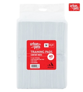 Urban Pets Comfort White Training Pads 40pcs/pk 60 x 60 cm