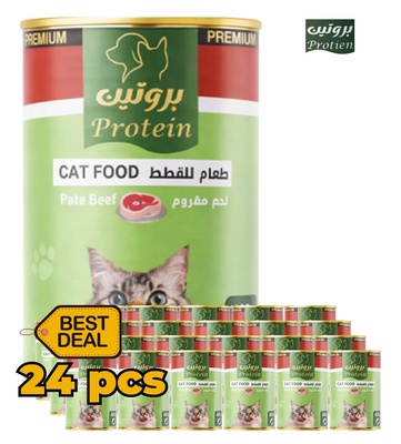 Protein Beef Pate Cat Wet Food 400gm x 24pcs
