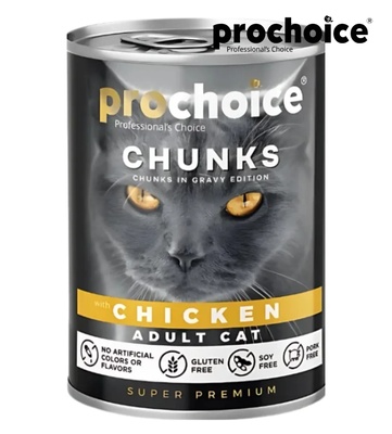 Prochoice Chicken Chunks Cat Wet Food 400gm x 24pcs