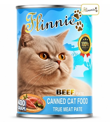 Flinnie Beef Pate Cat Wet Food 400 gm x 24 pcs