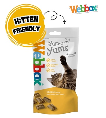 Webbox Yum-e-Yums Cheese Cat Treats 40 gm