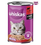 Whiskas Beef in Gravy Cat Wet Food 400 gm