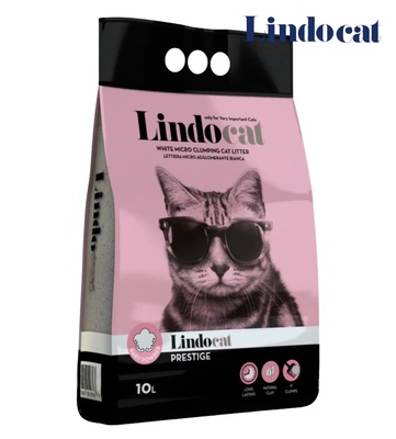 Lindocat Prestige Baby Powder Clumping Cat Litter 10L