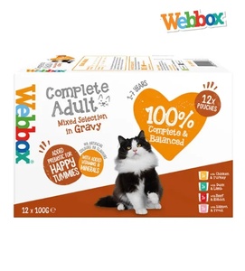Webbox Mixed Selection in Gravy 100 gm x 12 pcs