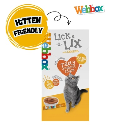Webbox Lick-e-Lix Chicken Creamy Cat Treats 15 gm x 5 pcs