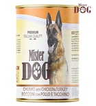 Mister Dog Chicken and Turkey Chunks Dog Wet Food 415 gm