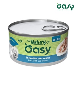 Oasy Natury Tuna with Sea Bream Soft in Jelly Cat Wet Food 85 gm
