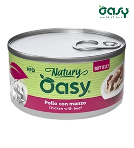 Oasy Natury Chicken with Beef Soft in Jelly Cat Wet Food 150 gm