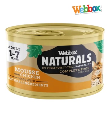 Webbox Natural Mousse with Chicken Cat Wet Food 85 gm x 6 pcs