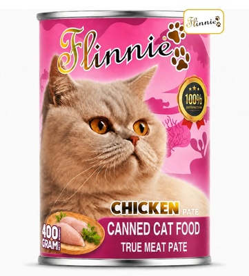 Flinnie Chicken Pate Cat Wet Food 400 gm x 24 pcs