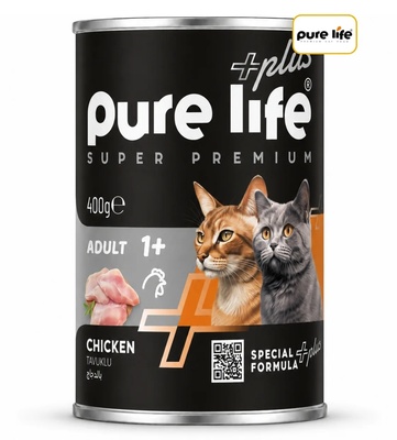 Pure Life Plus Chicken Chunks in Gravy Cat Wet Food 400gm