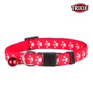 Trixie Paw Printed Red Cat Collar