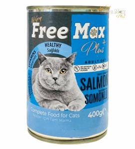 Free Max Salmon Pate Cat Wet Food 400 gm x 12 pcs
