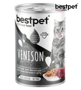 Bestpet Venison Chunks in Gravy Cat Wet Food 400 gm