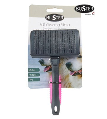 Buster Self-Cleaning Slicker Hard Pins Medium