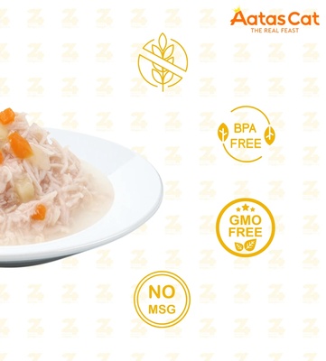 Aatas Cat Chicken & Vegetables in Gravy Cat Wet Food 80 gm