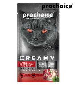 Prochoice Tuna, Cranberry and Catnip Creamy Cat Treats 15gm x 4pcs