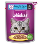 Whiskas 1+ Ocean Fish, Adult,  Cat Wet Food, 80 gm