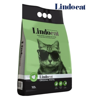 Lindocat Original White Unscented Clumping Cat Litter 10L