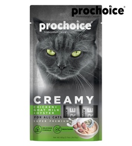 Prochoice Chicken, Goat Milk and Oyster Creamy Cat Treats 15gm x 4pcs