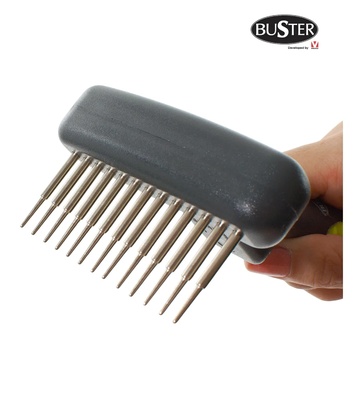 Buster Flexible Undercoat Rake 13 Long Pins