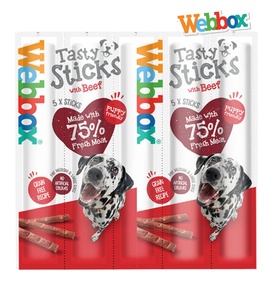 Webbox Beef Tasty Sticks Dog Treats 11 gm x 5 pcs