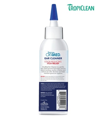 Tropiclean OxyMed Odor Reducing Ear Cleaner Cats and Dogs 118 ml