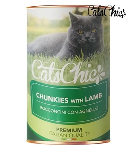 Cats Chic Lamb Chunks Cat Wet Food 415 gm