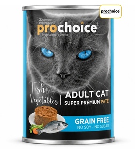 Prochoice Fish and Vegetables Pate Cat Wet Food 400 gm