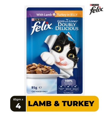 Felix As Good As It Looks Meat Selection in Jelly Cat Wet Food 85 gm x 12 pcs