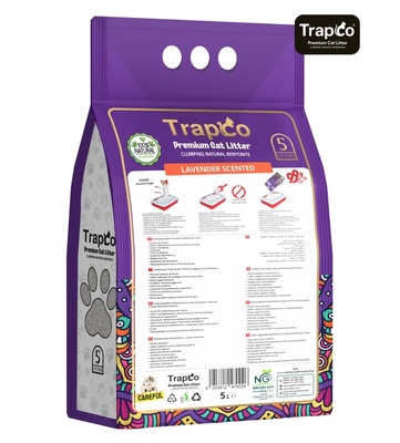 Trapco Lavender Clumping Cat Litter 5L