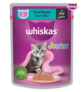 Whiskas Junior Tuna Flavour in Jelly Kitten Wet Food 80 gm