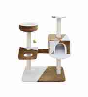 Fauna Camila Cat Pole - Brown-White