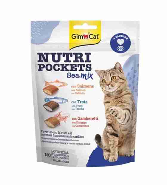 GimCat Nutri Pockets Sea Mix, 150 gm