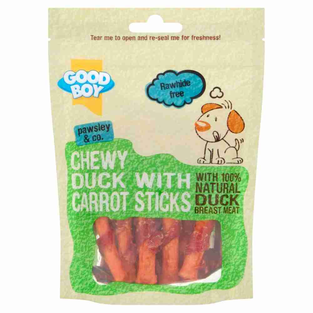 Good Boy Duck Carot Stick Chewy Dog Treats 90 gm