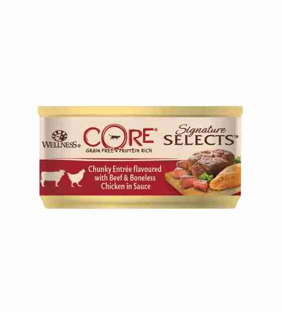 Wellness Core Shred Chunky Beef & Chicken in Sauce Cat Wet Food 79 gm