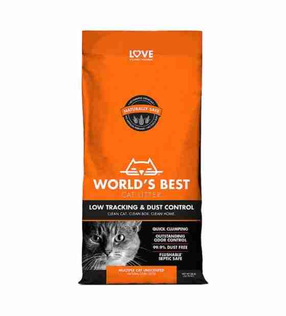World's Best Low Tracking & Dust Control Clumping Cat Litter, 12.7 Kg