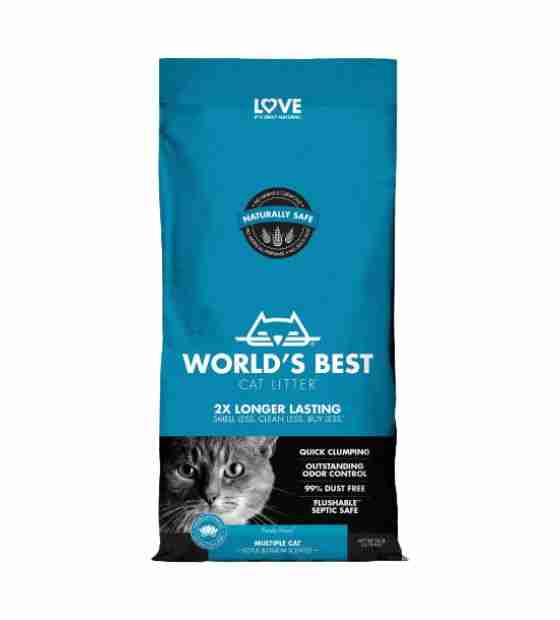 World's Best Lotus Blossom Scented Cat Litter, 28 lb