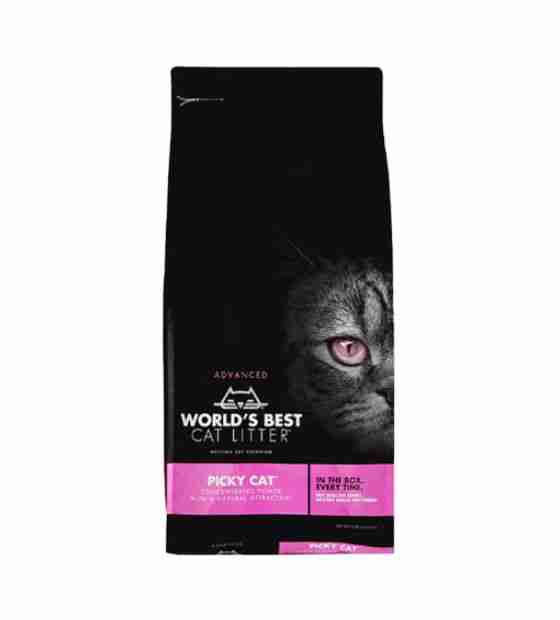 World's Best Picky Cat Unscented Clumping Cat Litter, 24 lb