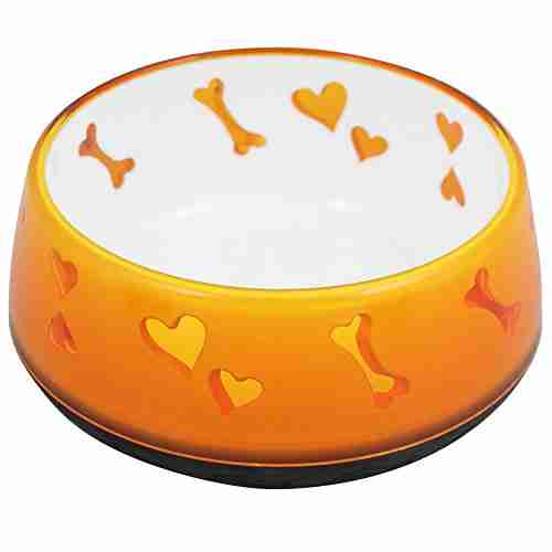 All For Paws Dog Love Bowl  Orange M
