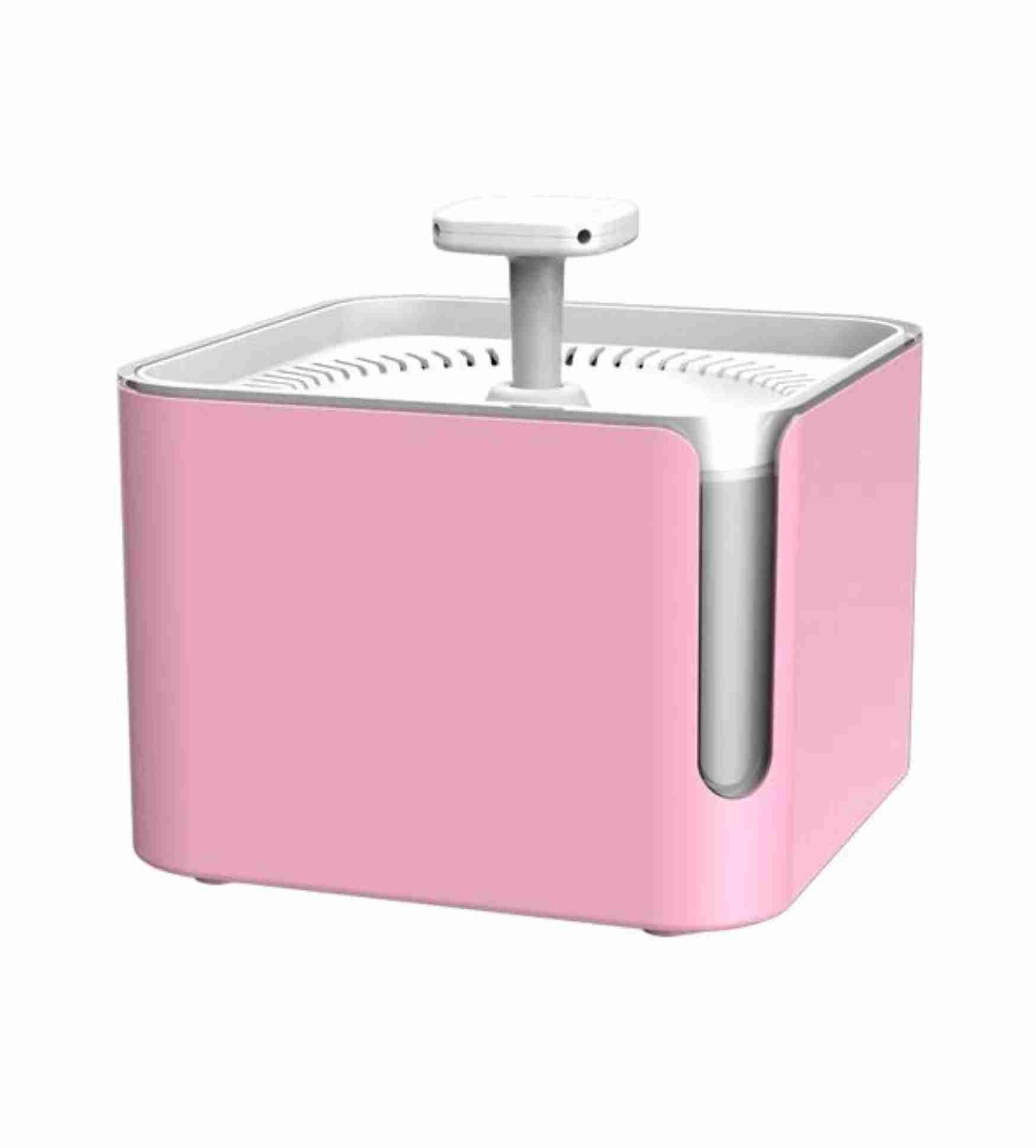 Pet Water Fountain Silent Drinking Dispenser - Pink